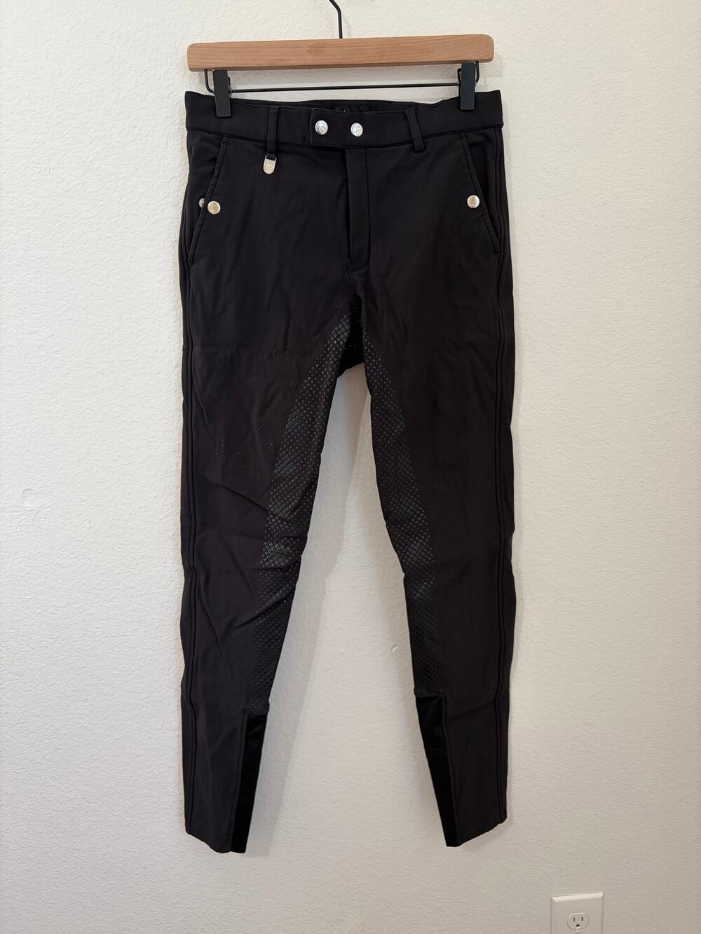 Horze Pants Women's Size 32 Full Grip Riding Tights Black Horseback Trousers